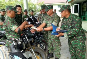 Kendaraan Dinas Koramil 01 Pancung Soal, Dicek Fisik