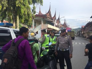 SATLANTAS POLRES SAWAHLUNTO GELAR GIAT OPS KESELAMATAN SINGGALANG 2018