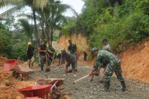 SATGAS TMMD KE 101 SOLOK BEKERJA DENGAN SEMANGAT 55 ON FIRE