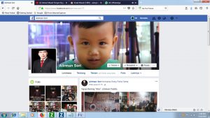 Akun Facebook Alirman Sori diretas hacker, Ini Permintaannya.