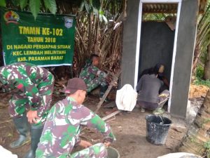 Program TMMD ke 102 , Bangun Jalan dan Jamban Untuk Keluarga Kurang Mampu