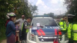 TEKAN JUMLAH KECELAKAAN, SATLANTAS POLRES SAWAHLUNTO GELAR OPERASI