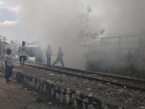 Rumah Kuli Bangunan Di Bantaran Rel Kereta Api Dilalap Sigulambai