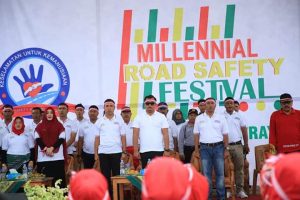 Bupati Sutan Riska Apresiasi Millenial Road Safety Festival yang Digelar Polres Dharmasraya