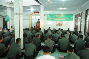 Tingkatkan Keimanan dan Ketakwaan Prajurit, Korem 082/CPYJ Gelar Isra’ Mi’ra