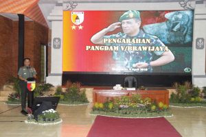 Danrem 082/CPYJ Sambut Kunjungan Pangdam V/Brawijaya