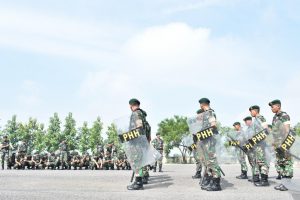 Latihan PHH, Armed 12/Kostrad Bakal Kawal Pelaksanaan Pemilu di Ngawi