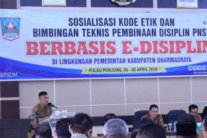 Pemkab Dharmasraya Bakal Terapkan Pembinaan Disiplin PNS Berbasis Aplikasi e-Disiplin dan Kode Etik