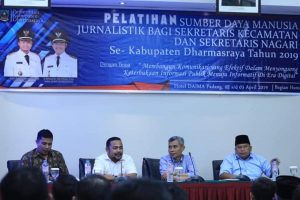 Gelar Pelatihan Jurnalistik,  Dharmasraya Bertekad Rebut Kembali Predikat Terbaik Keterbukaan Informasi Publik