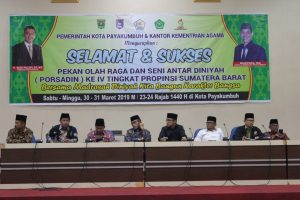 PAYAKUMBUH MENJADI TUAN RUMAH PORSADIN KE IV TINGKAT PROVINSI SUMATERA BARAT TAHUN 2019