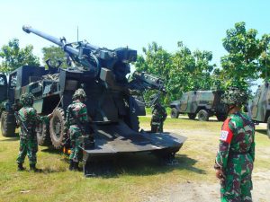 Gelegar Meriam 155 Caesar Hancurkan Insurjen yang Kuasai Ngawi