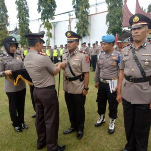 Polres Pasaman Gelar Upacara Korps Kenaikan Pangkat dan Sertijab