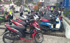 Operasi Patuh Singgalang 2019, Puluhan Kendaraan Roda Dua Terjaring Razia