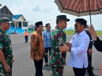 Kunker ke Jember, Mentan RI Syahrul Yasin Disambut Danrem dan Dandim