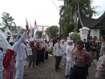 Aliansi Masyarakat Minang Unras di DPRD Sumbar Pakai Atribut FPI