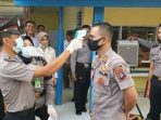 Cegah Covid -19, Polres Pessel Lakukan Pengecekan Suhu Tubuh