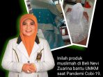 Istri Gubernur Sumbar,Nevi Zuairina Borong Produk Muslimah UMKM Terdampak Covid-19