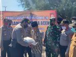 Ditsamapta Polda Aceh Gelar Baksos Peduli Covid-19 Di Kawasan Makam Syiah Kuala