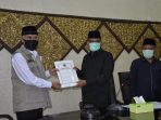 Wali Kota Padang Terima Rekomendasi LKPJ Tahun 2019 oleh DPRD