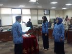 Sekwan Sumbar Pimpin Pengambilan Sumpah Dua Kasubagl
