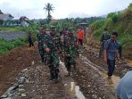 Perwira Seksi Bakti TNI Mayor Chb S.Manihuruk Tinjau TMMD ke 108 Kodim 0307/Tanah Datar