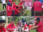 DPC PDI Perjuangan Simeulue Qurban 2 Ekor Kambing Sumbangan DPP Pusat