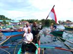 Kodim 0115/Simeulue dan Dispora Serahkan Bendera Merah Putih Kepada Panglima Laut