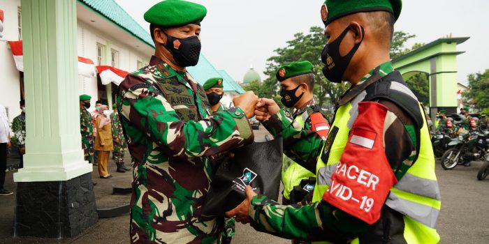 Wujud Peduli TNI Kepada Masyarakat Terpapar Covid-19, TNI Launching Go Babinsa Serentak di Kabupaten Bogor