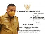 Surat Edaran Gubernur Sulut Tertanggal 17 Juli 2021