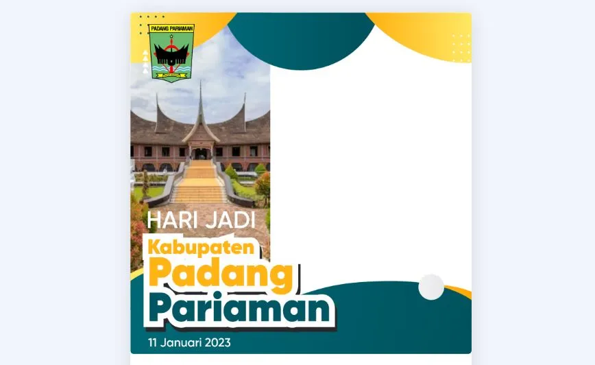 Twibbon Hari Jadi Kabupaten Padang Pariaman ke-190 Tahun 2023