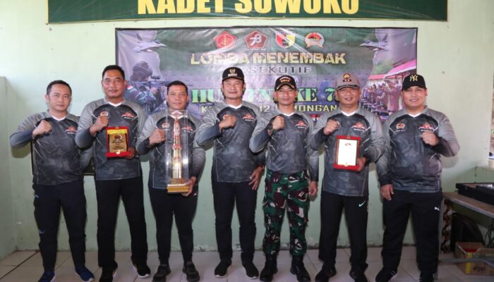 Mempererat Sinergi, Kodim Lamongan Gelar Lomba Tembak Pistol