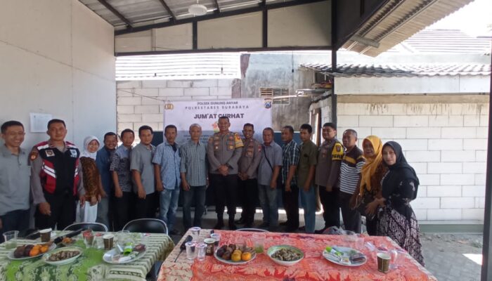 Jumat Curhat Polsek Gunung Anyar Tampung Semua Aspirasi Warga