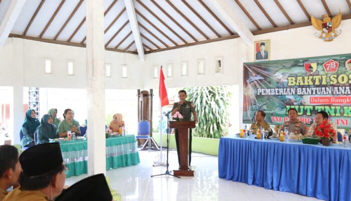 Kodim Lamongan Gelar Bakti Sosial untuk Penderita Stunting dalam Rangka HUT TNI ke-78