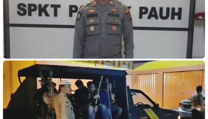 Antisipasi Tawuran dan Balap Liar, Personel Polsek Pauh Laksanakan Patroli Rutin