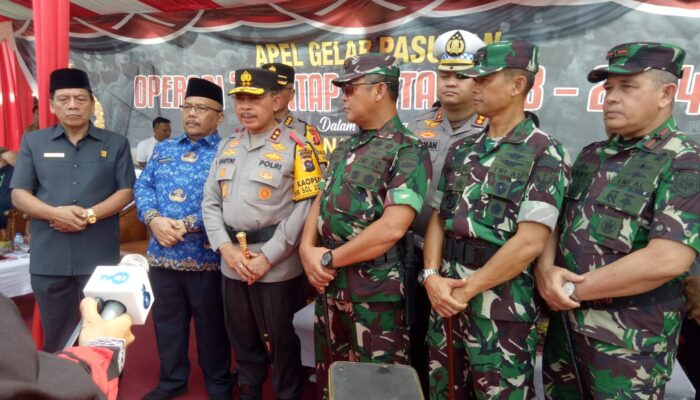 Kapolda Sumbar Pimpin Apel Gelar Pasukan Operasi Mantap Brata