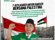 Ketua GP Ansor Sumbar Ajak Kader Laksanakan Salat Gaib Untuk Syuhada Palestina