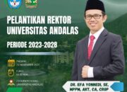 Selamat, Pagi ini Rektor Termuda UNAND Dilantik