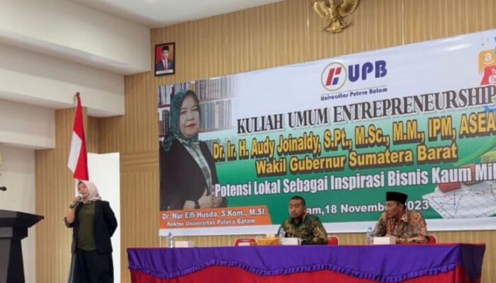 Wagub Sumbar Audy Joinaldy Ajak Generasi Milenial Menjadi Wirausahawan dan Penyedia Lapangan Kerja