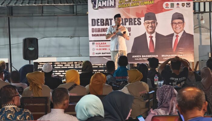 Nobar Debat Capres, Rahmat Saleh: Capres Kami Tak Punya Cacat Hukum