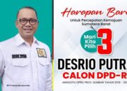 Desrio Putra Menantu Rang Piaman Siap Hadapi PSU 13 Juli 2024