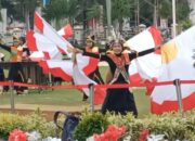 Ratu Keisya Bersama MBSP Tampil Memeriahkan Parade Senja HUT RI ke79 di Istana Gubernur