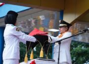 Upacara Penurunan Bendera Berjalan Lancar, Bupati Eka Putra Ucapkan Terima Kasih