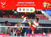 PON XXI Aceh-Sumut Tim Takraw Sumbar Sumbang Perunggu