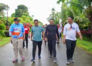 Dilepas Plt Gubernur Sumbar, Pemko Padang Dan Pemkab Kepulauan Mentawai Gelar Jalan Sehat Bersama