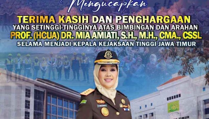 Kejati Jatim Kenang Jasa dan Kepemimpinan Prof. Mia Amiati