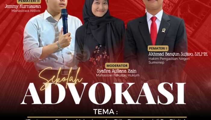 Tantangan di Era Digital, HMPH Wiraraja Gelar Sekolah Advokasi Ciptakan Negara Hukum Berkedaulatan Rakyat