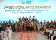 Yusnila Indriati Taufik Dikukuhkan sebagai Bunda Literasi dan Bunda PAUD Kabupaten Asahan