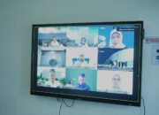 Bupati Bersama Wakil Bupati dan Forkopimda Asahan Ikuti Rakor Pengendalian Inflasi Secara Virtual