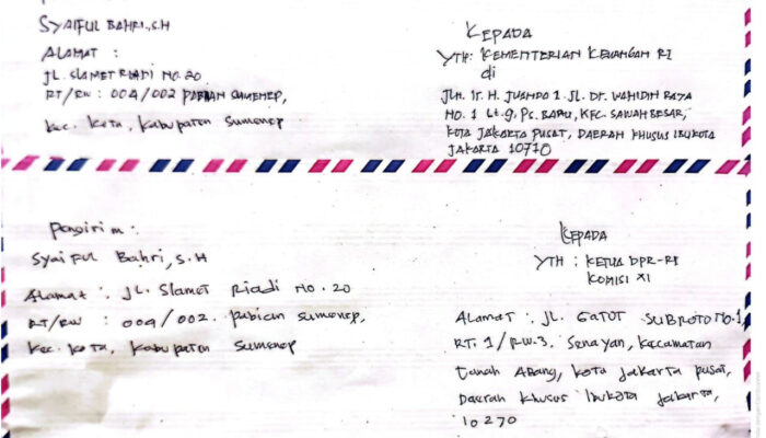 Hari ini, Syaiful Bahri,S.H., Laporkan Kepala Bea dan Cukai Madura Ke DPR RI Komisi XI