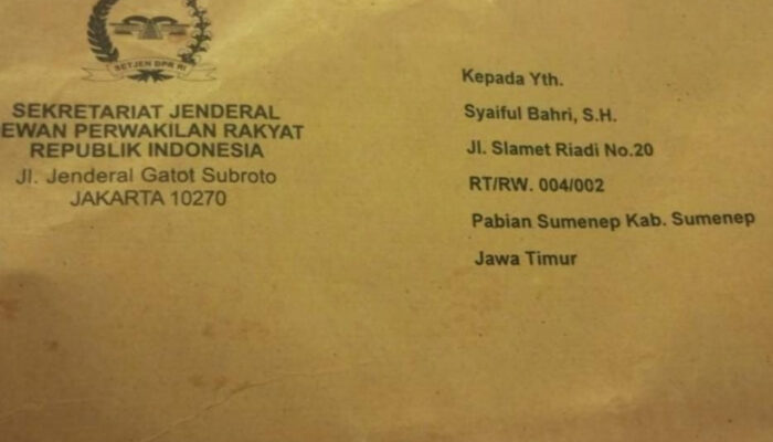 Laporkan Kepala Bea Cukai Madura, Syaiful Bahri, SH., Dapat Surat Dari DPR RI Komisi XI